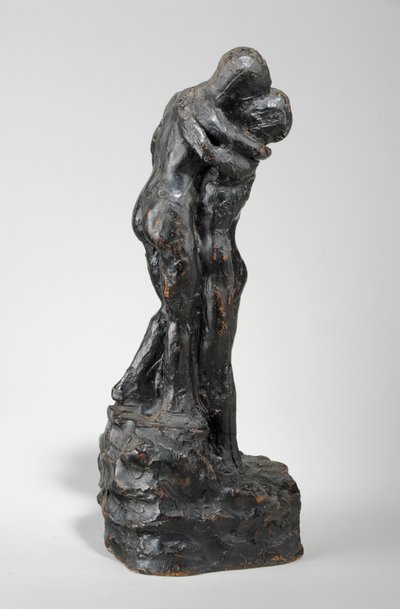 Maquette for The Kiss, ca. 1916 (malet gips) (se også 440229) af William Hamo Thornycroft