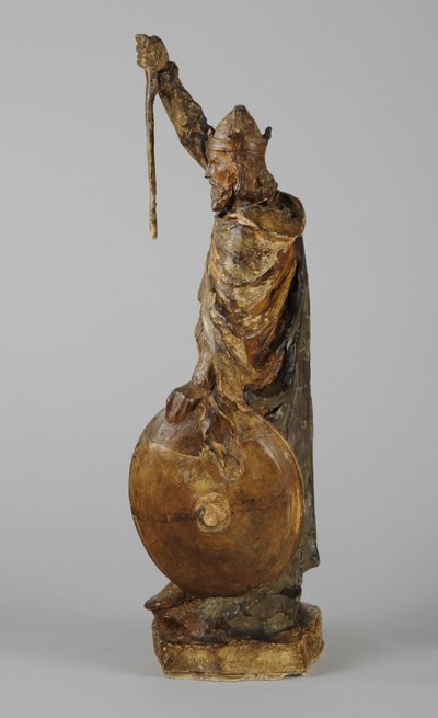 Maquette til statuen af Alfred den Store, ca. 1901 (malet gips) (se også 876154-5) af William Hamo Thornycroft
