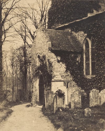Church Porch, Earlham, nær Norwich, 1857. af William Harcourt Ranking