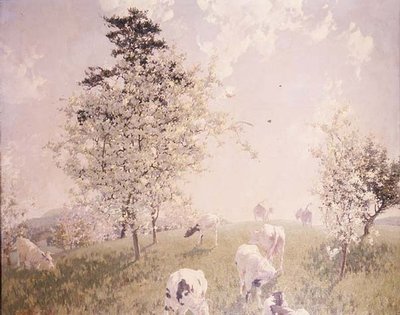 Sølv, blå og grøn af William Harold Dudley