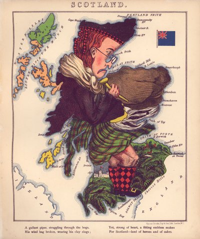 Geographical fun - being humorous outlines of various countries, with an introduction and descriptive lines LOC 84675540-7 af William Harvey