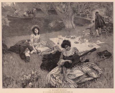 En picnic ved floden af William Hatherell