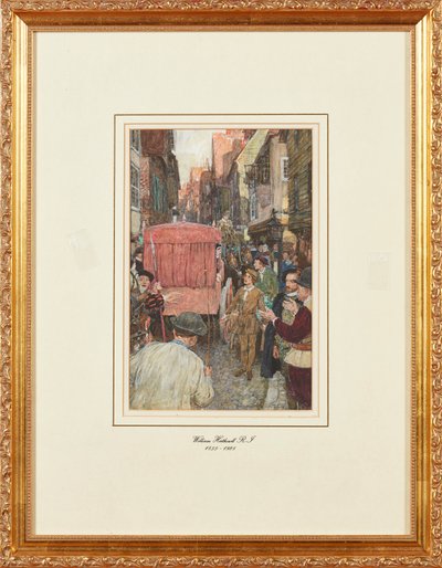 En Elizabethansk trafikprop (blyant og akvarel) af William Hatherell