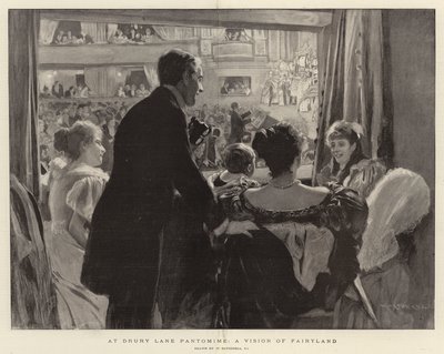 På Drury Lane Pantomime, a Vision of Fairyland af William Hatherell