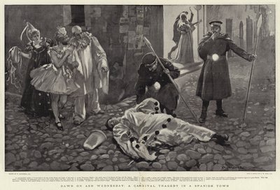 Daggry på askeonsdag, en karnevalstragedie i en spansk by af William Hatherell
