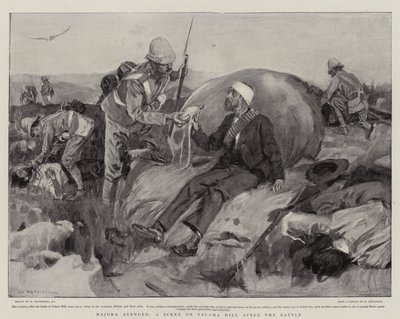 Majuba hævnede, en scene på Talana Hill efter slaget af William Hatherell