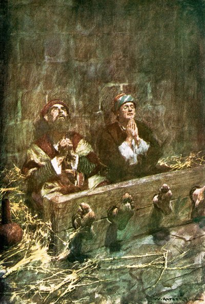 Paul og Silas i fængsel af William Hatherell