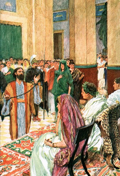 Paulus foran Agrippa af William Hatherell