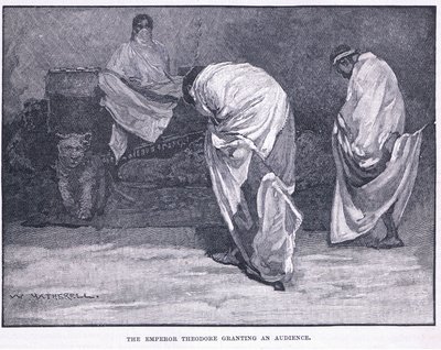 Kejser Theodor giver audiens af William Hatherell