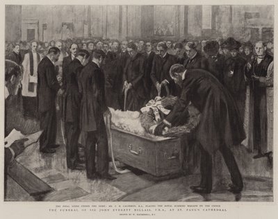 Sir John Everett Millais begravelse, PRA, ved St Paul