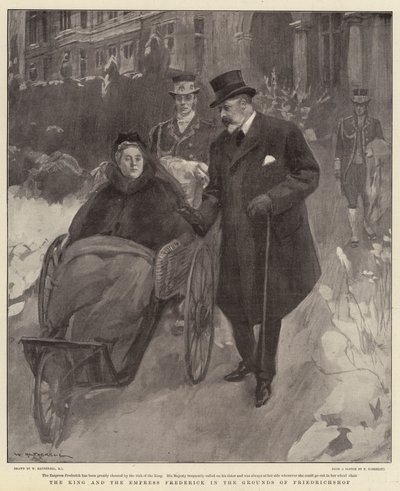 Kongen og Kejserinde Frederik på Friedrichshofs grund af William Hatherell