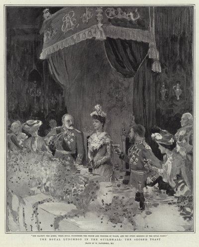 Den kongelige frokost i Guildhall, den anden skål af William Hatherell