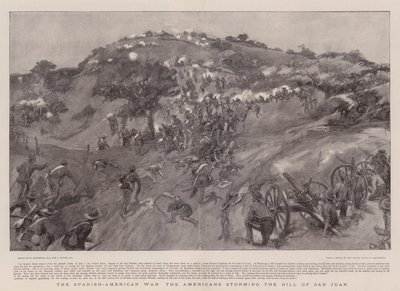Den spansk-amerikanske krig stormede amerikanerne San Juan-bakken af William Hatherell