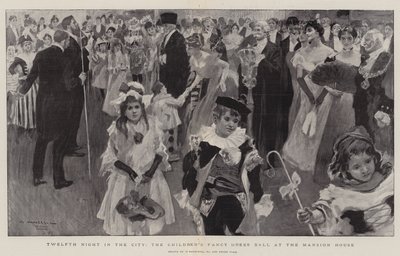 Twelfth Night in the City, børnenes udklædningsbal i Mansion House af William Hatherell