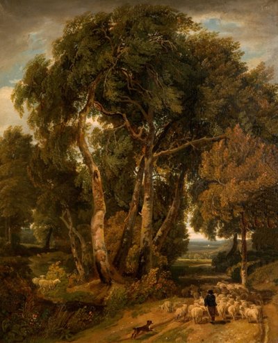 Driving Home The Flock, 1806. af William Havell