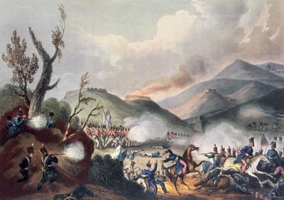 Slaget ved Busaco, 27. september 1810, graveret af Thomas Sutherland (f.o.1785) af William Heath