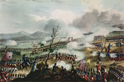 Slaget ved Nivelle, 10. november, 1813, indgraveret af Thomas Sutherland, 1813 af William Heath