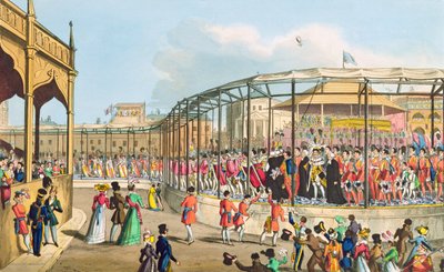 Kroningsprocession af Georg IV, 1821 (akvatinte) af William Heath