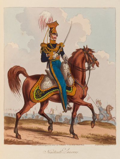 ? Nineteenth Lancers ?, 1820dani af William Heath