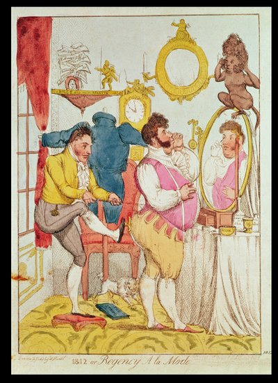 Regency a la Mode, tegnefilm af William Heath