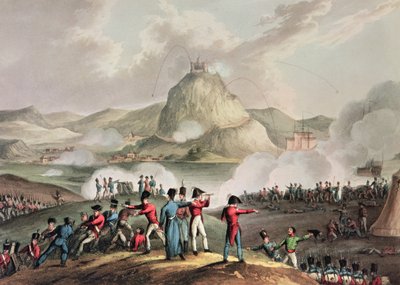 Belejringen af San Sebastian, juli 1813, graveret af Thomas Sutherland (f.c.1785) af William Heath