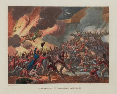 ?Storming af St. Sebastian, 31. august 1813?, 1818 af William Heath