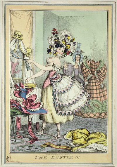 The Bustle, udgivet af Thomas McLean, London (farvet radering) af William Heath