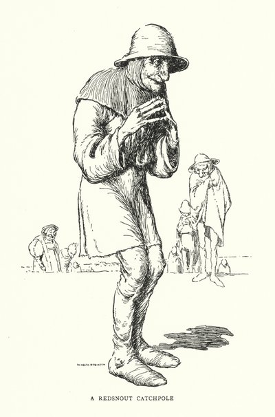 En Redsnout Catchpole (litho) af William Heath Robinson