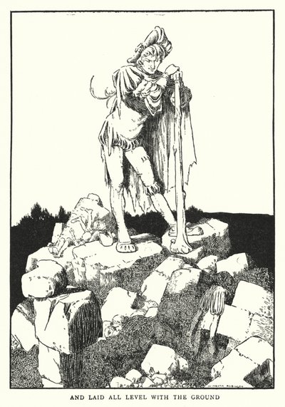 Og lagt helt i niveau med jorden (litho) af William Heath Robinson
