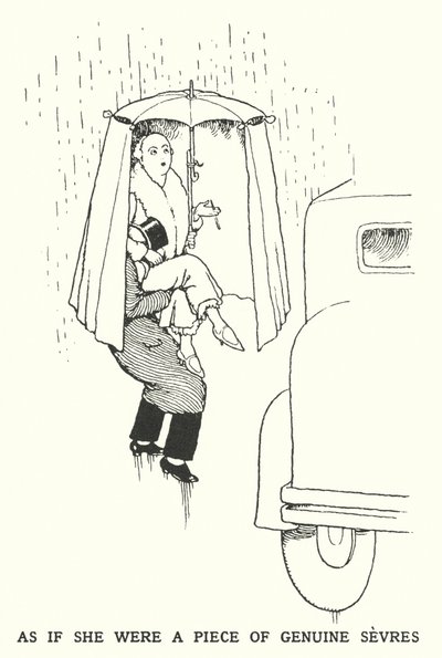 Som om hun var et stykke ægte sevres (litho) af William Heath Robinson