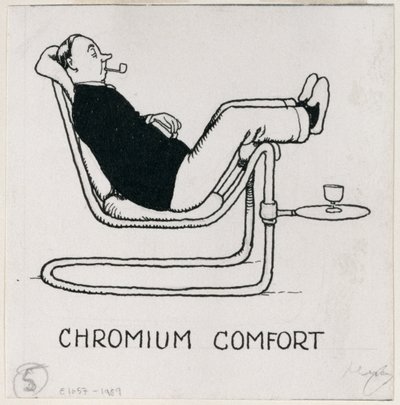 "Chromium Comfort", detalje fra "How to Live in a Flat", udgivet i 1936 af William Heath Robinson