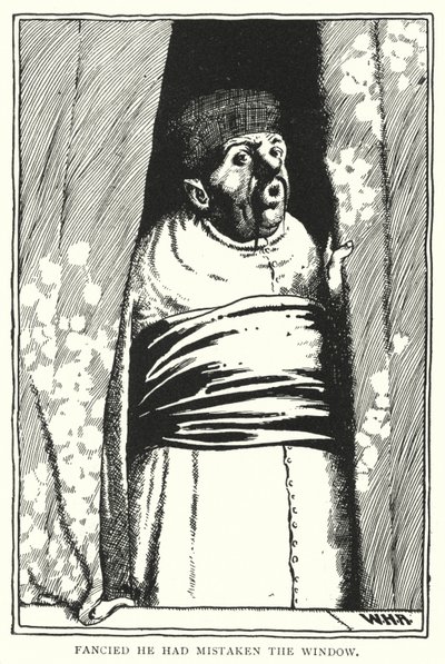 Troede han havde taget fejl af vinduet (gravering) af William Heath Robinson