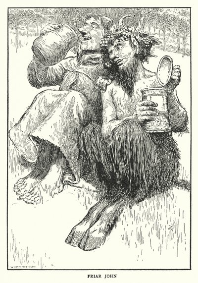 Friar John (litho) af William Heath Robinson