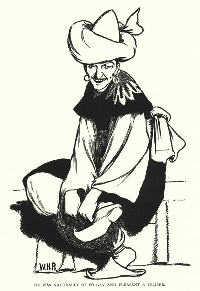 Han var naturligvis af et så homoseksuelt og behageligt temperament (gravering) af William Heath Robinson