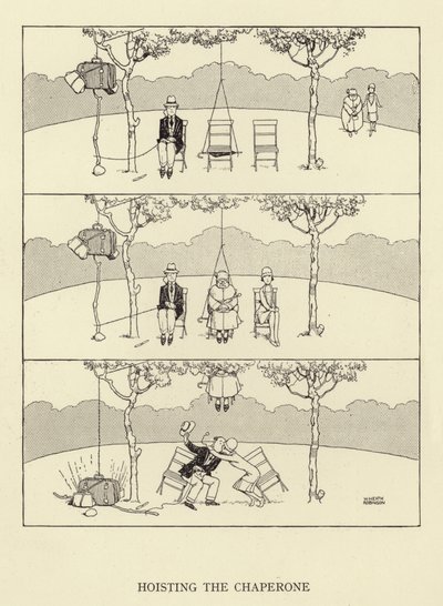 At hejse Chaperone af William Heath Robinson