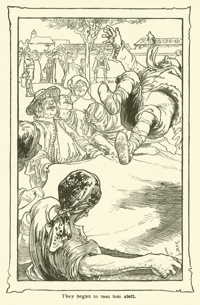Illustration til Don Quixote (litho) af William Heath Robinson