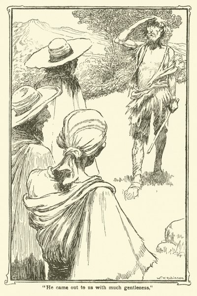 Illustration til Don Quixote (litho) af William Heath Robinson