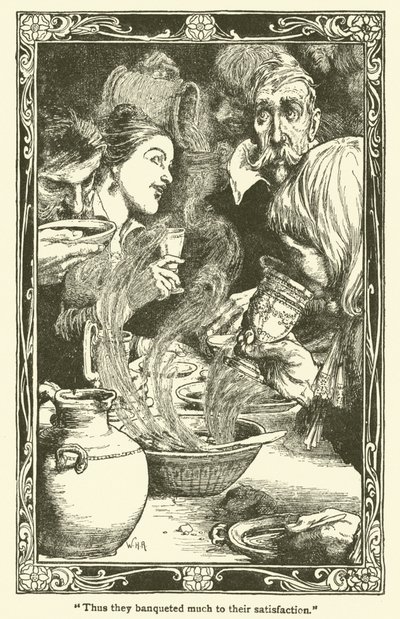 Illustration til Don Quixote (litho) af William Heath Robinson