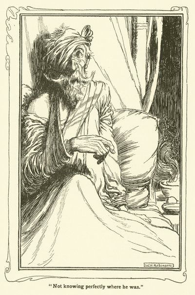 Illustration til Don Quixote (litho) af William Heath Robinson