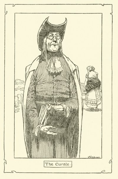 Illustration til Don Quixote (litho) af William Heath Robinson
