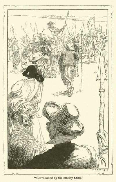 Illustration til Don Quixote (litho) af William Heath Robinson