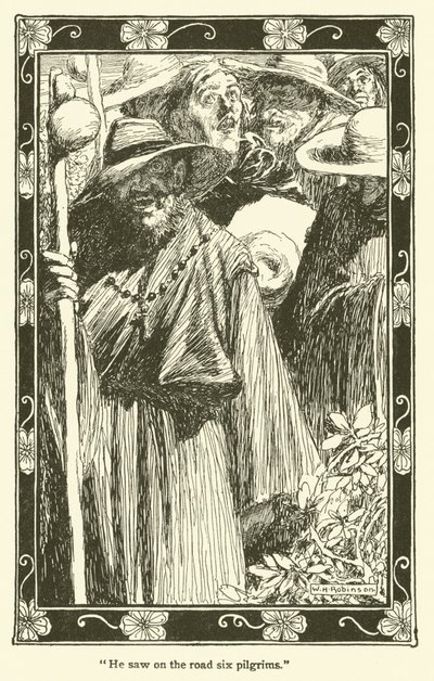Illustration til Don Quixote (litho) af William Heath Robinson