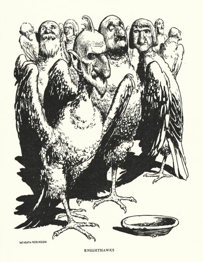 Knighthawks (litho) af William Heath Robinson