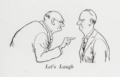 Lad os grine (litho) af William Heath Robinson