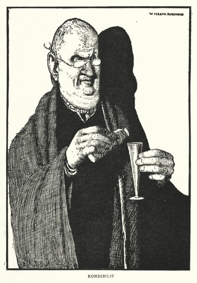 Rondibilis (litho) af William Heath Robinson