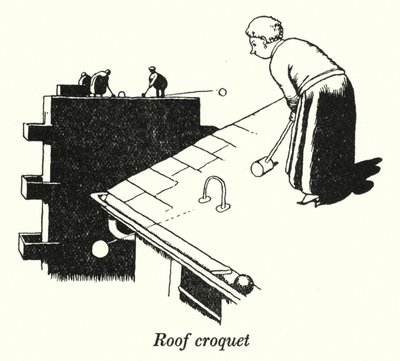Tagkroket (litho) af William Heath Robinson