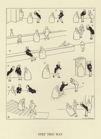 Træd på denne måde af William Heath Robinson