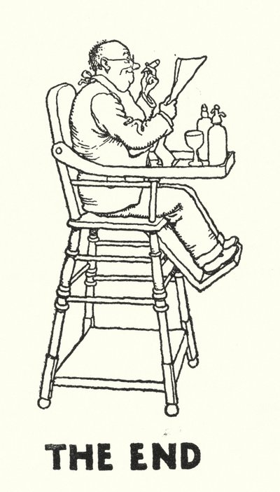 The End (litho) af William Heath Robinson