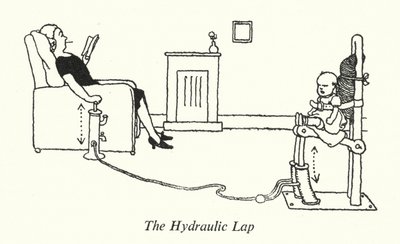 Den hydrauliske omgang (litho) af William Heath Robinson