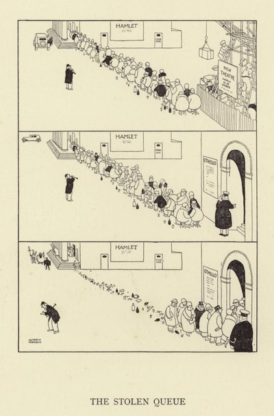 Den stjålne kø af William Heath Robinson